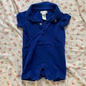 Ralph Lauren polo, Size 6m, Blue onesie